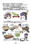  6+girls asagumo_(kancolle) bamboo bamboo_shoot black_hair bowl brown_hair closed_eyes cup food fusou_(kancolle) grey_hair hair_ornament hairband hat highres kantai_collection long_hair meme michishio_(kancolle) mogami_(kancolle) multiple_girls noodles open_mouth pince-nez rice roma_(kancolle) sailor_collar salt_bae_(meme) school_uniform seiran_(mousouchiku) serafuku shigure_(kancolle) shigure_kai_ni_(kancolle) short_hair soba steak sushi translation_request wasabi white_headwear yamagumo_(kancolle) yamashiro_(kancolle) 