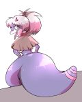  anthro collar dragon fair_argument_(meme) hi_res lumebento male polymonfur_how_to_be_polyamorous_in_a_world_of_monsters_and_furries purple_body purple_skin simple_background tail tapirclip textless thick_tail thick_thighs wide_hips 