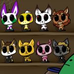  ambiguous_gender canid canine canis container deer equid equine female fox funko funko_pop! group horse jar lizard lostwisdom male mammal reptile scalie shelf wolf 
