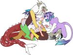  anal anthro chimera deep_throat discord_(mlp) draconequus equid equine fellatio female friendship_is_magic group hasbro horn male male/female male/male mammal my_little_pony oral penile sex shortbred unicorn vaginal 