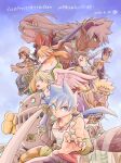 a-tur absurdres angel_wings animal_ears belt blonde_hair breasts breath_of_fire breath_of_fire_iv closed_mouth cray_(breath_of_fire) damegamega dress elina_(breath_of_fire) ershin facial_mark feathered_wings fou-lu gun hairband highres looking_at_viewer mami_(breath_of_fire) multiple_boys multiple_girls muscular muscular_male nina_(breath_of_fire_iv) open_mouth pectorals ryuu_(breath_of_fire_iv) scias short_hair smile sword ursula_(breath_of_fire) weapon white_wings wings won-qu 