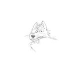  absurd_res anthro canid canine canis digital_media_(artwork) feral fur gabu hi_res male mammal mkms.graff one_stormy_night sketch solo 