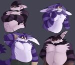  anthro archie_comics big_the_cat blush clothing crossed_arms domestic_cat duo felid feline felis fur gloves grin handwear hi_res male mammal musclegut muscular muscular_male newtmoss pecs purple_body purple_fur scar sega shaving shirtless smalls_the_cat smile sonic_the_hedgehog_(archie) sonic_the_hedgehog_(comics) sonic_the_hedgehog_(series) stripes yellow_sclera 