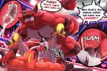  anal anal_penetration anthro balls blush bodily_fluids cum cum_in_ass cum_inside duo english_text erection eyes_closed fur generation_6_pokemon generation_7_pokemon genital_fluids genitals hi_res incineroar male male/male multicolored_body multicolored_fur muscular muscular_male nintendo nude open_mouth orionsmaniac_(artist) penetration pokemon pokemon_(species) public public_sex sex tail talonflame text two_tone_body two_tone_fur 