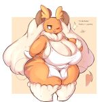  1:1 2023 anthro apron apron_only arm_tuft belly big_breasts big_ears biped breasts brown_body brown_ears brown_eyes brown_fur brown_nose cleavage clothed clothing colored countershade_fur countershade_torso countershading curvy_figure cute_fangs digital_media_(artwork) english_text fakemon female female_anthro floppy_ears fluffy fluffy_ears front_view full-length_portrait fur fusion generation_1_pokemon generation_4_pokemon glistening glistening_body glistening_breasts glistening_fur hand_behind_back hi_res huge_breasts huge_ears hybrid lagomorph leg_markings leg_tuft lightmizano long_ears looking_at_viewer lop_ears lopunny mammal markings multicolored_ears neck_tuft nintendo no_sclera one_eye_closed open_mouth open_smile orange_body orange_fur pink_tongue pokemon pokemon_(species) pokemon_fusion pokemorph portrait pupils raichu raipunny shaded signature simple_background skimpy slightly_chubby smile socks_(marking) solo standing tail tail_tuft tan_body tan_countershading tan_ears tan_fur text thick_thighs thin_tail tongue tuft voluptuous white_apron white_clothing white_pupils wide_hips wink wrist_tuft 