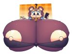  &lt;3 animal_crossing anthro areola big_breasts black_eyes blush breasts brown_body clothing crop_top eulipotyphlan eyewear eyewear_on_head female half-closed_eyes hedgehog hi_res holding_note_pad holding_object holding_pencil huge_breasts huztar hyper hyper_breasts labelle_able looking_at_viewer mammal narrowed_eyes nintendo nipples note_pad pencil_(object) question_mark shirt smile solo sunglasses sunglasses_on_head topwear white_areola white_nipples 