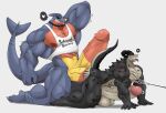  &lt;3 2_penises anatake anthro balls barazoku bethesda_softworks big_balls big_muscles big_penis biped deathclaw digital_media_(artwork) duo erection fallout garchomp generation_4_pokemon genital_piercing genitals hi_res horn huge_balls huge_muscles huge_penis hyper hyper_balls hyper_genitalia hyper_penis male male/male male_penetrated male_penetrating male_penetrating_male multi_genitalia multi_penis muscular muscular_anthro muscular_male nintendo nipple_piercing nipples nude open_mouth pecs penetration penis penis_piercing piercing pokemon pokemon_(species) sex simple_background size_difference smile vein 