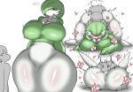  &lt;3 balls bodily_fluids breasts cum cum_inside duo enigi09 female female_penetrated from_behind_position from_front_position gardevoir generation_3_pokemon genital_fluids genitals green_body hi_res human humanoid interspecies larger_female larger_humanoid legs_up male male/female male_penetrating male_penetrating_female mammal mating_press nintendo penetration pokemon pokemon_(species) pokephilia sex simple_background size_difference smaller_human smaller_male white_background white_body 