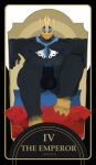  avian bird card empoleon fortune_telling generation_4_pokemon genitals glare hi_res imposing male napoleon_triomphe nintendo penguin penis peskkado pokemon pokemon_(species) royalty tarot tarot_card 