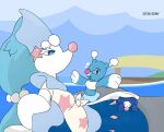  absurd_res ambiguous_gender anthro brionne female female/female generation_7_pokemon group hi_res holidays mature_female mother&#039;s_day mother_(lore) mother_and_child_(lore) navel nintendo parent_(lore) parent_and_child_(lore) pokemon pokemon_(species) popplio primarina sea slightly_chubby trio water zilikslider 
