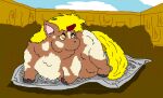  ambiguous_gender artist-kun blonde_hair brown_body brown_fur equid equine feral fluffy_pony fluffy_pony_(species) fur hair horn mammal newspaper palomino shadow solo unicorn 