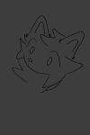  ambiguous_gender anthro canid canine canis coffee_illixr fur headshot_portrait hi_res line_art mammal monochrome mouthless portrait simple_background simple_eyes simple_face sketch wolf 