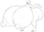  2021 3_toes 5h4m3l355 alphys anthro big_breasts big_butt big_nipples breasts butt eyewear eyewear_only feet female glasses glasses_only hi_res huge_breasts huge_butt hyper hyper_breasts lizard nipples non-mammal_breasts non-mammal_nipples nude reptile scalie solo toes undertale undertale_(series) 