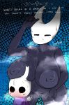  anthro areola arthropod big_breasts blush bodily_fluids boob_hat breast_on_head breasts duo eyes_closed female genitals glock_reveretta hi_res hollow_knight hornet_(hollow_knight) insect male musk nipples nude protagonist_(hollow_knight) pussy size_difference sniffing speech_bubble steam sweat team_cherry text 