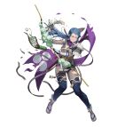  1girl blue_hair bow_(weapon) breasts brown_eyes cleavage clenched_teeth cozy fire_emblem fire_emblem_fates fire_emblem_heroes full_body holding holding_bow_(weapon) holding_weapon large_breasts ninja official_art one_eye_closed reina_(fire_emblem) reina_(ninja)_(fire_emblem) sandals scar scar_on_face short_hair teeth torn_clothes weapon 