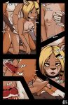  &lt;3 abs absurd_res age_difference all_fours animal_genitalia animal_penis anthro balls blonde_hair bodily_fluids breast_grab breast_play breast_squish breasts canid canine choker close-up collar comic cum cum_drip cum_in_pussy cum_inside doggystyle dripping duo ejaculating_cum ejaculation feet female fluffy fox from_behind_position fur genital_fluids genitals hair hand_on_breast hi_res inner_ear_fluff inside internal jewelry kangaroo kneeling looking_down looking_pleasured looking_up macropod male male/male mammal marsupial maxizz multicolored_body multicolored_fur muscular muscular_male necklace nipples nude on_ground open_mouth oral orange_body orange_fur penis plap sex squish sucking teenager text toe_curl toes tongue tongue_out tuft werefox_(character) young 