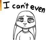  anthro bodily_fluids clothing crying dialogue disney ears_down female judy_hopps lagomorph leporid looking_down mammal pivoted_ears rabbit sad shirt solo spoof_(artist) tears topwear zootopia 