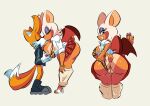  absurd_res age_difference animal_print anthro bat canid canine comedy_central delinquent duo female fox futurama glassfish gyaru hi_res leopard_print male male/female mammal miles_prower older_female rouge_the_bat sega sonic_the_hedgehog_(series) suntan tan_line younger_male 