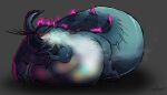  2023 anthro aquatic_dragon belly big_belly claws dragon dragon_king_(the_monkey_king) eastern_dragon facial_hair fangs half-closed_eyes hi_res horn long_mustache male marine morbidly_obese morbidly_obese_anthro morbidly_obese_male mustache narrowed_eyes nude obese obese_anthro obese_male open_mouth overweight overweight_anthro overweight_male raised_tail red_eyes scales scalie signature slimytongues solo soul soul_vore tail teeth the_monkey_king_(netflix) thick_tail thick_thighs toe_claws tongue tongue_out vore 