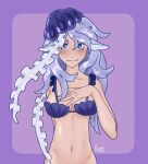  1girl blush highres jellyfish non-web_source swimsuit 