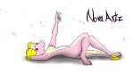  16:9 breasts hi_res iso_(novaarts) kobold laying_on_ground looking_at_viewer nipples novaarts nude stretching widescreen 