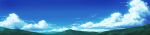  aoha_(twintail) blue_sky cloud cloudy_sky day grass highres horizon mountain mountainous_horizon no_humans original scenery sky wide_image 