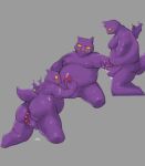  anal anal_beads anal_beads_in_ass anal_penetration artlamelt balls demon genitals glans grey_background group handjob hi_res humanoid_genitalia humanoid_penis lifewonders male object_in_ass overweight overweight_male penetration penile penis purple_balls purple_body purple_penis purple_tail purple_wings sex sex_toy sex_toy_in_ass sex_toy_insertion simple_background small_penis tail tokyo_afterschool_summoners trio wings 