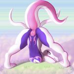  2023 4_toes anthro anus ass_up big_tail blue_sky breath_cloud butt clitoral_hood clitoris dated detailed_background digital_drawing_(artwork) digital_media_(artwork) digitigrade erect_clitoris eyelashes eyeshadow feet female flat_chested generation_7_pokemon genitals grass hi_res light lighting long_tail looking_at_viewer looking_back looking_back_at_viewer makeup markings multicolored_body multicolored_scales nintendo nude outside pheromones pink_body pink_eyeshadow pink_scales plant pokemon pokemon_(species) presenting presenting_hindquarters presenting_pussy pupils purple_body purple_scales pussy raised_tail rear_view red_anus red_clitoris red_pussy salazzle scales scalie shaded shadow shiny_pokemon signature sky slit_pupils smile smiling_at_viewer snout soft_shading solo spe tail tapering_tail thick_tail thick_thighs toes white_body white_scales wide_hips 