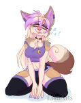  2022 5_fingers anthro breasts canid canine clothed clothing digital_media_(artwork) ear_piercing ear_ring ei-ka female fingers fox hi_res kneeling mammal piercing ring_piercing smile 