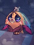  anthro big_eyes blush bone chest_tuft cosmic_background gnar_(lol) hi_res league_of_legends male paws puppy_eyes riot_games sad skull skull_accessory solo star starry_background tuft tusks yordle yurusa 