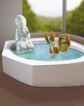  absurd_res anthro bathing_together bathtub breasts brown_body brown_eyes brown_fur canid canine canis chihuahua dachshund delores_(paw_patrol) diacordst domestic_dog eyes_closed female fur group hands_on_shoulders hi_res hunting_dog inside liberty_(paw_patrol) looking_at_another looking_back looking_back_at_another male mammal nipples nude poodle small_breasts tan_body tan_fur toy_dog tracker_(paw_patrol) trio water white_body white_fur window 