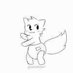  animated anthro avealrykun blush boy_kisser_(meme) clean_diaper clothed clothing dancing diaper diaper_fetish diaper_only domestic_cat felid feline felis fur hair male mammal no_sound silly_cat_(mauzymice) simple_background smile solo standing tail topless wearing_diaper white_background white_body white_fur 