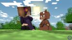  3d_(artwork) anthro bbcom bear bia_(slipperyt) big_breasts big_butt breasts brown_body brown_hair butt clothed clothing cloud cute_expression day digital_media_(artwork) duo embarrassed female female/female feral first_person_view forest fur hair hi_res human humanoid jenny_(slipperyt) light logo looking_at_viewer looking_back mammal microsoft minecraft mojang partially_clothed plant sky smile source_filmmaker sun sunlight tree watermark widescreen xbox_game_studios 