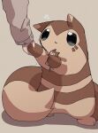  2023 biped blush brown_body brown_fur duo feral fur furret generation_2_pokemon hi_res humanoid_hands ke_mo_suke kemono nintendo plushie pokemon pokemon_(species) simple_background 