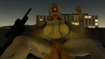  big_breasts bottomless breasts clothed clothing combine_assassin female furrypornenjoyer gun half-life_2 half-life_2_beta holding_gun holding_object holding_weapon human mammal not_furry ranged_weapon smoking solo weapon 