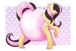  &lt;/3 &lt;3 3:2 absurd_res big_diaper black_hair black_tail blue_eyes clothing czu diaper ear_piercing equid equine feathered_wings feathers fishnet fishnet_legwear fluttershy_(mlp) friendship_is_magic fur hair hasbro hi_res huge_diaper legwear mammal multicolored_hair my_little_pony pegasus piercing pink_diaper pink_hair pink_tail poofy_diaper tail two_tone_hair two_tone_tail wings yellow_body yellow_fur 