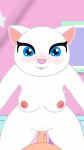  animated anthro blush breasts domestic_cat duo felid feline felis female genitals hi_res human k-cxvii male male/female mammal nipples penis pussy riding sex talking_angela talking_friends 