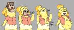  animal_crossing anthro belly big_belly blonde_hair blush bottomwear bra brown_body brown_fur brown_hair brown_nipples brown_nose button_pop canid canine canis clothed clothing domestic_dog duo eulipotyphlan female female/female female_pred female_prey fur hair hedgehog hi_res isabelle_(animal_crossing) jadebbutts mammal neck_bulge nintendo nipples open_clothing open_shirt open_topwear oral_vore sable_able same_size_vore shih_tzu shirt size_difference skirt smile soft_vore topwear toy_dog underwear vore white_bottomwear white_clothing white_skirt willing_pred willing_prey willing_vore yellow_body yellow_fur 