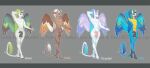  anthro digital_media_(artwork) equid equine feathered_wings feathers girly hair hi_res hooves horn horse looking_at_viewer lynxcatgirl male mammal mane multicolored_hair nipples nude pegasus proann tail unicorn white_body wings 