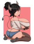  absurd_res animal_humanoid big_breasts big_butt black_hair bovid bovid_humanoid bovine bovine_humanoid breasts butt cattle_humanoid clothing female hair hi_res holding_breast horn horned_humanoid huge_breasts huge_butt humanoid hyper hyper_breasts mammal mammal_humanoid orange_eyes sakanadaze side_boob sitting smile solo tail thick_thighs unknown_character 