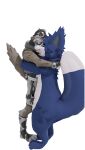  alpha_channel anthro blender_(software) blue_body blue_fur brown_body brown_fur canid canine canis clock duo embrace epic_games fortnite fox fur hi_res hug male male/male mammal samyo_(samyofox) simple_background tail transparent_background watch wendell_(fortnite) white_body white_fur wolf yoshomay 