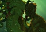  duo gayfisto green_body green_skin kel_dor kit_fisto male male/male nautolan nude plo_koon pseudo_hair star_wars tentacle_hair tentacles underwater water 
