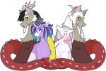  alpha_channel anthro chimera discord_(mlp) draconequus equid equine female friendship_is_magic group hasbro horn male mammal my_little_pony shortbred unicorn 