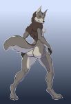  angry anthro breasts butt butt_focus canid canine canis countershading female hi_res looking_at_viewer looking_back mammal nude side_boob simple_background solo solo_focus somecrazybastard standing wolf 