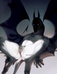  anthro anus breasts claws clitoral_hood clitoris coeykuhn dragon female feral genitals glowing glowing_eyes horn lying nude nude_female on_back pubes pussy scalie solo spread_legs spreading toe_claws watermark wings xxxenokun 