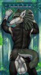  absurd_res anthro balls butt canid canine canis fur genitals hi_res link_(wolf_form) looking_back male mammal nintendo nude solo the_legend_of_zelda tongue truegrave9 twilight_princess wolf 