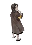  1girl alternate_costume armband brown_eyes brown_hair child coat full_body gabi_braun gewehr_88 head_tilt highres light_frown looking_at_viewer luguoadeli_(maple12031) marley_military_uniform medium_hair shingeki_no_kyojin shoes skirt solo standing 