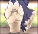  4_toes anthro aquatic_dragon claws dragon feet foot_focus male male/male marine painting paws raketh shaded_background soles solo teasing toes 