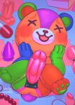  anal_beads animal_crossing animate_inanimate anthro bear blush butt buttplug dildo egg_vibrator humanoid_dildo living_plushie lying magnta male mammal nintendo nude on_back open_mouth penis_dildo plug_(sex_toy) plushie sex_toy solo stitches_(animal_crossing) strapon teddy_bear vibrator wand_vibrator x_eyes 