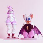  absurd_res anthro big_breasts big_butt blaze_the_cat breast_size_difference breasts butt duo female female/female hi_res huge_breasts huge_butt huge_hips mcarron rouge_the_bat sega sonic_the_hedgehog_(series) 